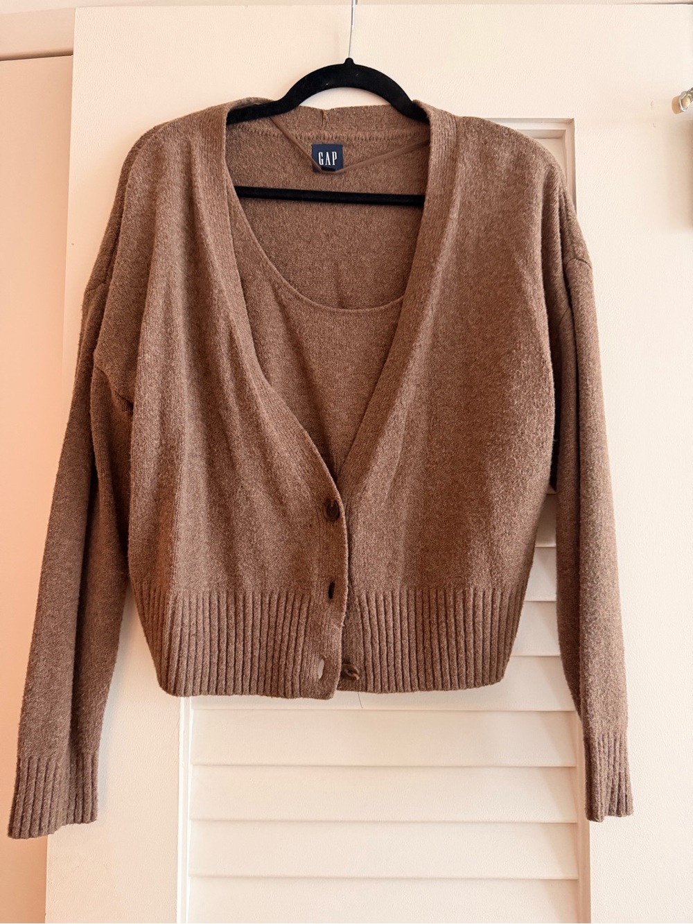 GAP Cashsoft Cropped Cardigan and Tank Sweater Set